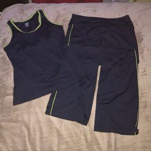 Workout pants and tank set